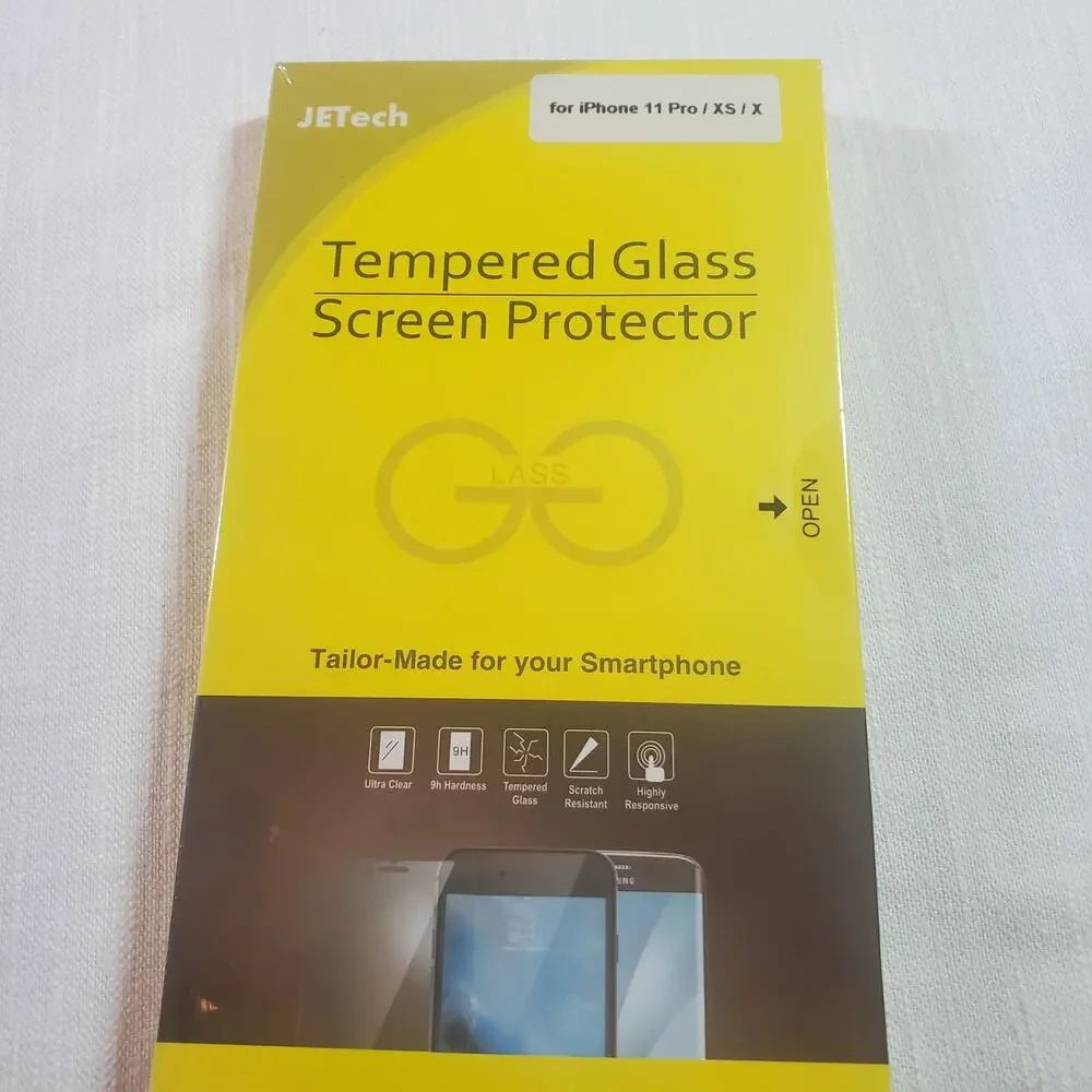 JETech Screen Protector for Apple iPhone 11 Pro XS X Tempered Glass Clear Film